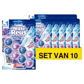 Aanbieding: Witte Reus toiletblok Kracht Actief Lavendel (10 stuks - 100 g)