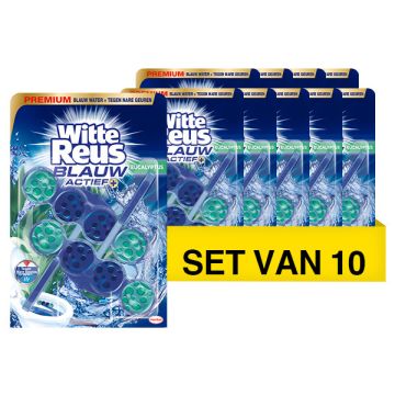 Aanbieding: Witte Reus toiletblok Blauw Actief Eucalyptus (10 stuks - 100 g)