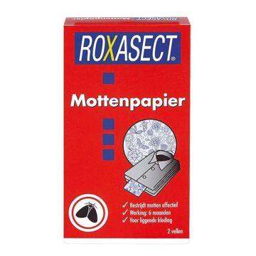 Roxasect mottenpapier (2 vellen)