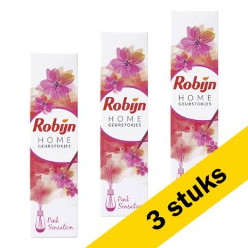 Aanbieding: Robijn Home Geurstokjes Pink Sensation (3 flessen - 45 ml)