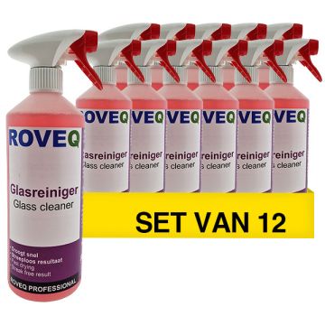 Aanbieding: ROVEQ Glasreiniger spray (12 flessen - 750 ml)