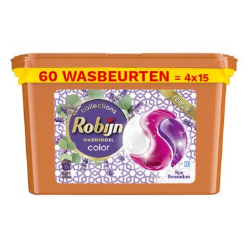 Aanbieding: Robijn 3-in-1 Wasmiddel Capsules Spa Sensation (4 dozen - 60 wasbeurten)