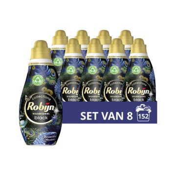 Aanbieding: Robijn Klein & Krachtig Vloeibaar Wasmiddel Black Velvet Beautiful Mystery 665 ml (8 fle