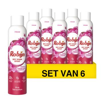 Aanbieding: Robijn Dry Wash Spray Pink Sensation (6 sprays - 200 ml)