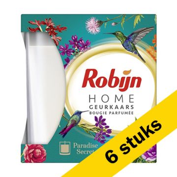 Aanbieding: Robijn Geurkaars Paradise Secret 115 gram (6 stuks)