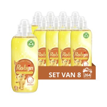 Aanbieding: Robijn Wasverzachter Zwitsal 825 ml (8 flessen - 264 wasbeurten)