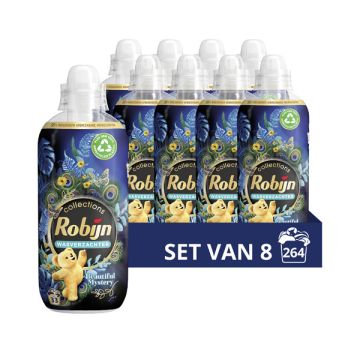 Aanbieding: Robijn Wasverzachter Beautiful Mystery 825 ml (8 flessen - 264 wasbeurten)