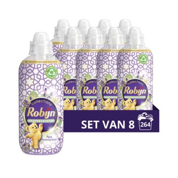 Aanbieding: Robijn Wasverzachter Spa Sensation 825 ml (8 flessen - 264 wasbeurten)