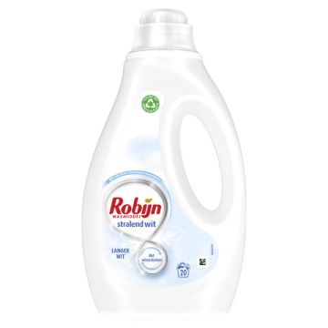 Robijn Vloeibaar Wasmiddel Stralend Wit 1000 ml (20 wasbeurten)