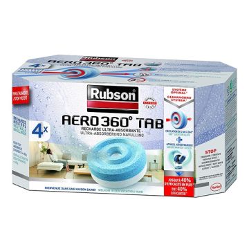 Rubson Aero 360 vochtopnemer navulling neutraal (4 stuks)