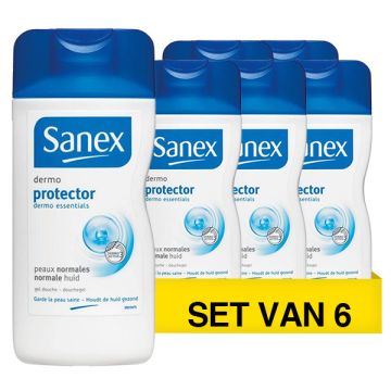 Aanbieding: 6x Sanex Dermo Protector douchegel (500 ml)