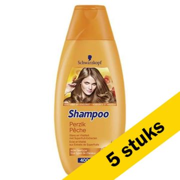 Aanbieding: 5x Schwarzkopf Perzik shampoo (400 ml)