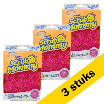 Aanbieding: 3x Scrub Daddy | Scrub Mommy Special Edition lente | roze bloem