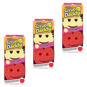 Aanbieding: Scrub Daddy | Special Edition | Scrub Daddy/ Mommy Heart Shapes Twin Pack (3 sets)