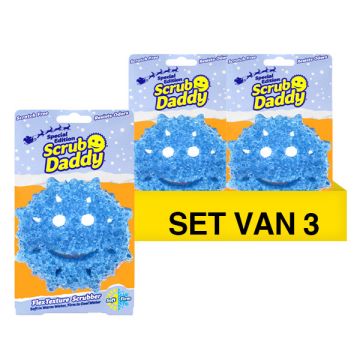 Aanbieding: 3x Scrub Daddy | Special Edition Kerst | sneeuwvlok spons