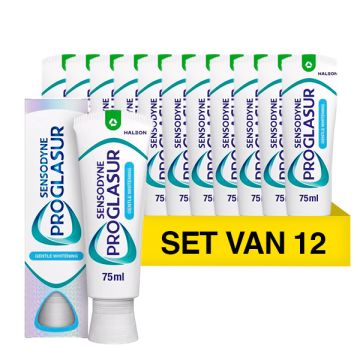 Aanbieding: Sensodyne Tandpasta Proglasur Whitening (12 tubes - 75 ml)