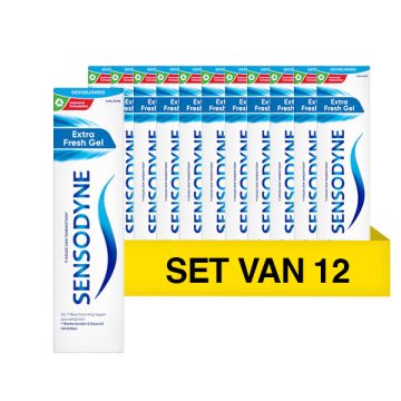 Aanbieding: Sensodyne Tandpasta Extra Fresh Gel (12 tubes - 75 ml)