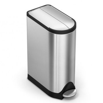 Simplehuman Code L pedaalemmer (18 liter, zilver)