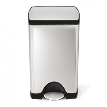 Simplehuman Code J pedaalemmer (30 liter, zilver)