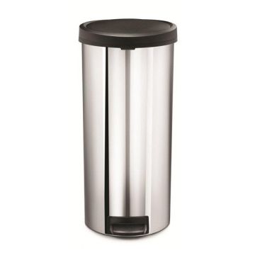 Simplehuman Code H pedaalemmer (30 liter, zilver/zwart)