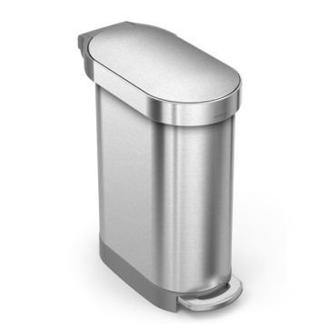 Simplehuman Code N pedaalemmer (45 liter, zilver)