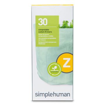 Vuilniszakken met trekband 4 liter | Composteerbaar | Simplehuman code Z | 30 stuks