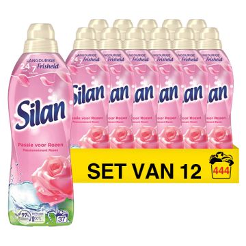 Aanbieding: Silan wasverzachter Passie voor Rozen 851 ml (12 flessen - 444 wasbeurten)