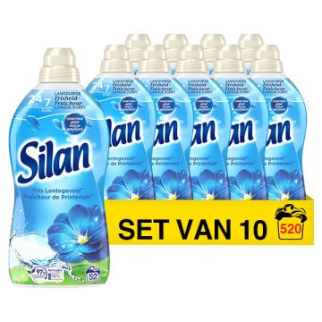 Aanbieding: Silan Wasverzachter Fris Lentegevoel 1144 ml (10 flessen - 520 wasbeurten)