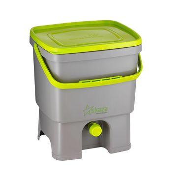 Skaza compostbakje Organko grijs/groen (inclusief 1 kg compostversneller)