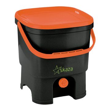 Skaza compostbakje Organko zwart/oranje (inclusief 1 kg compostversneller)