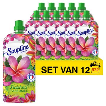 Aanbieding: Soupline Wasverzachter Ultra Pink (12 flessen - 672 wasbeurten)