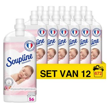 Aanbieding: Soupline Wasverzachter Hypoallergeen (12 flessen - 672 wasbeurten)