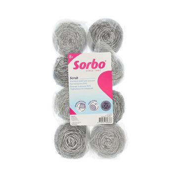 Sorbo Staalspons (8 stuks)