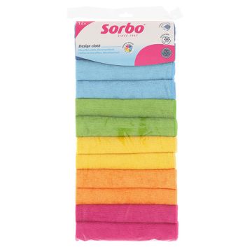 Sorbo Microvezeldoekjes Rainbow 40x40 cm (12 stuks)