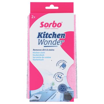 Sorbo Kitchen Wonder Vaatdoek 32x38 cm (2 stuks)