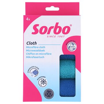 Sorbo Microvezeldoek Recycled 35x35 cm (4 stuks)