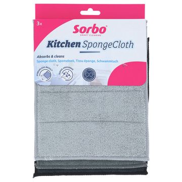 Sorbo Kitchen Sponge Cloth (3 stuks)