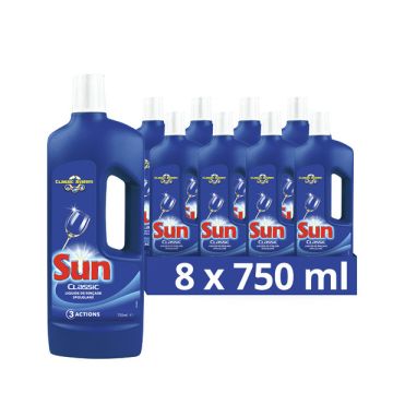 Aanbieding: Sun Glansspoelmiddel (8 flessen - 750 ml)