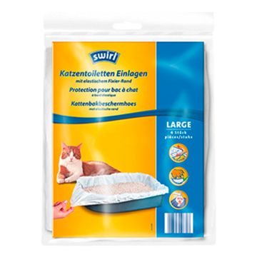 Kattenbak zakken | Maat L | Keep Clean | 4 stuks | Swirl