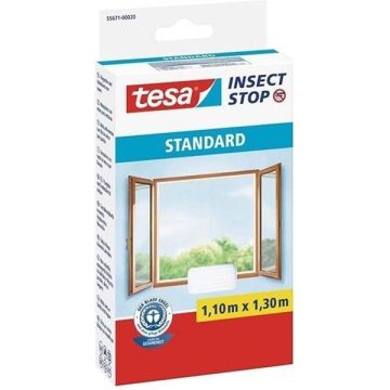 Tesa vliegenhor Insect Stop standaard raam (110 x 130 cm, wit)