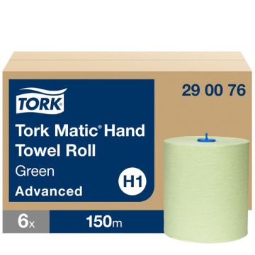 Handdoekrol Tork Matic® 290076 2-laags | 6 rollen | Groen | Geschikt voor Tork H1 dispenser