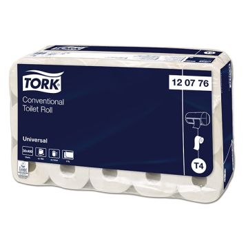 Toiletpapier traditioneel Tork 120776 2-laags | 30 rollen | Geschikt voor Tork T4 dispenser