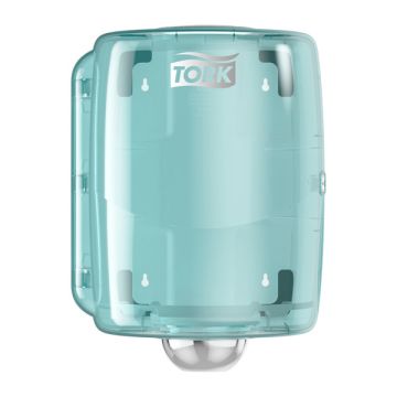 Tork 653000 W2-dispenser voor poetspapier (turquoise)