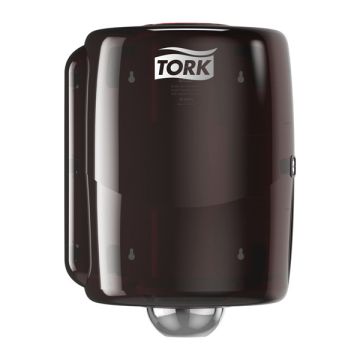 Tork 653008 W2-dispenser voor poetspapier (zwart/rood)