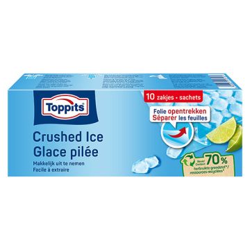 Toppits Ijsblokzakjes | Crushed ice | 10 zakjes