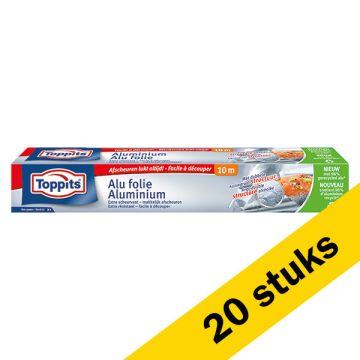 Aanbieding: Toppits aluminium folie | 10 meter | 29,5 cm (20 rollen)