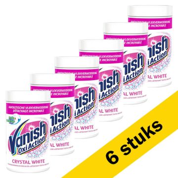 Aanbieding: Vanish Oxi Action Powder Crystal White (6 potten - 1,2 kg)