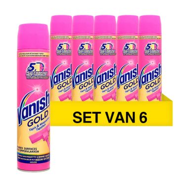 Aanbieding: Vanish Gold Mousse Vlekkenverwijderaar Tapijt (6 flessen - 600 ml)