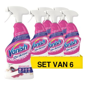 Aanbieding: Vanish Oxi Action Dry Tapijt Vlekverwijderaar (6 flessen - 500 ml)