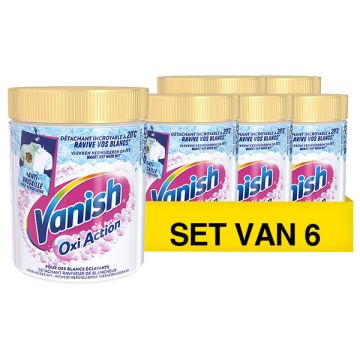 Aanbieding: Vanish Oxi Action Wasbooster Poeder Whitening (6 potten - 940 gram)